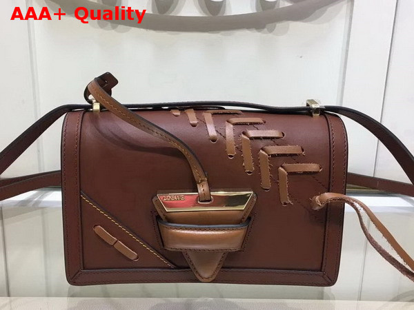 Loewe Barcelona Laced Small Bag Tan Calfskin Replica