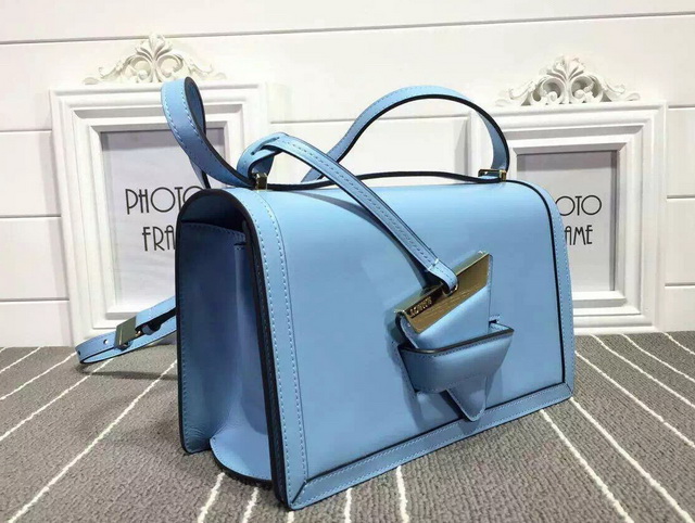 Loewe Barcelona Shoulder Bag Light Blue Calf Leather for Sale