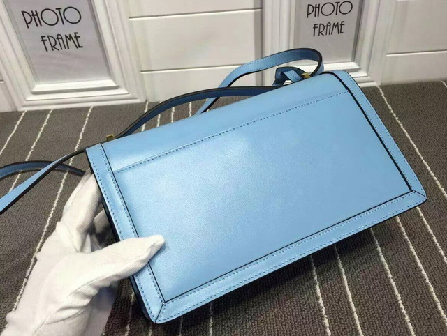 Loewe Barcelona Shoulder Bag Light Blue Calf Leather for Sale