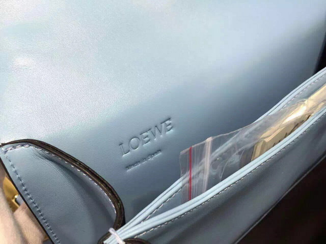 Loewe Barcelona Shoulder Bag Light Blue Calf Leather for Sale