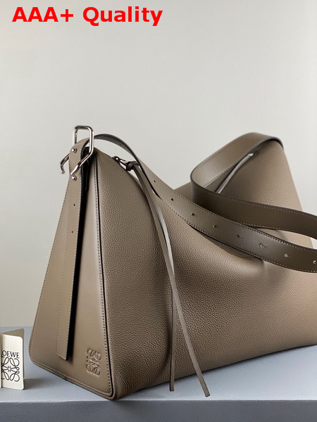 Loewe Berlingo Bag in Grained Calfskin Grey Replica