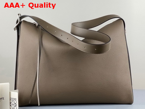 Loewe Berlingo Bag in Grained Calfskin Grey Replica