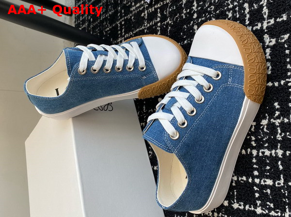 Loewe Bloc Sneaker in Blue Denim Replica