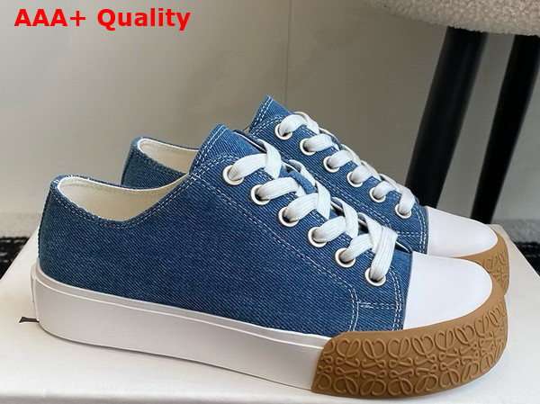 Loewe Bloc Sneaker in Blue Denim Replica