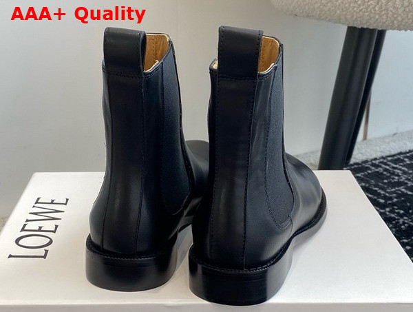 Loewe Campo Chelsea Boot in Black Calfskin Replica