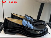 Loewe Campo Loafer in Black Brushed Calfskin Replica