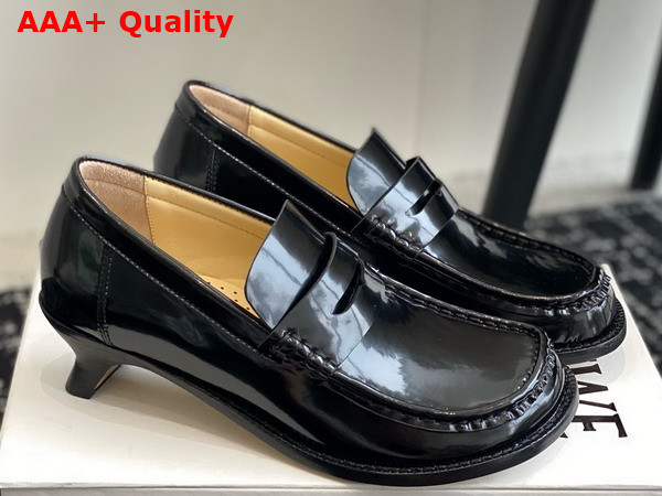 Loewe Campo Loafer in Black Calfskin Replica