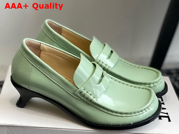 Loewe Campo Loafer in Light Green Calfskin Replica