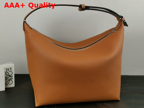 Loewe Cubi Bag in Tan Smooth Calfskin Replica