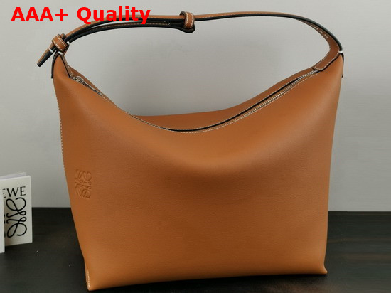 Loewe Cubi Bag in Tan Smooth Calfskin Replica