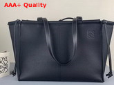 Loewe Cushion Tote in Black Soft Grained Calf Replica