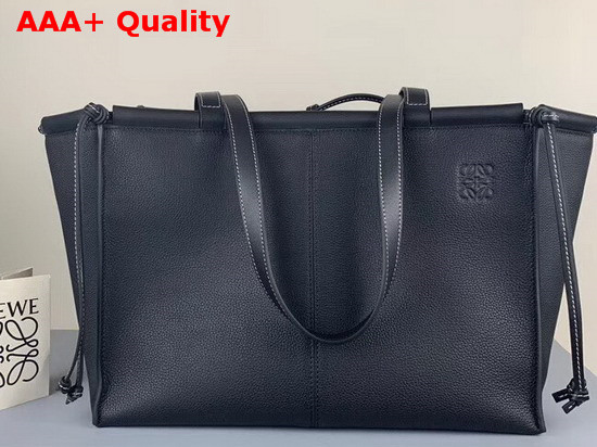 Loewe Cushion Tote in Black Soft Grained Calf Replica