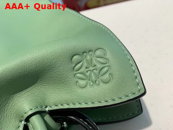 Loewe Flamenco Clutch in Apple Green Nappa Calfskin Replica