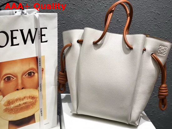 Loewe Flamenco Knot Tote Small Beige Soft Grained Calf Replica