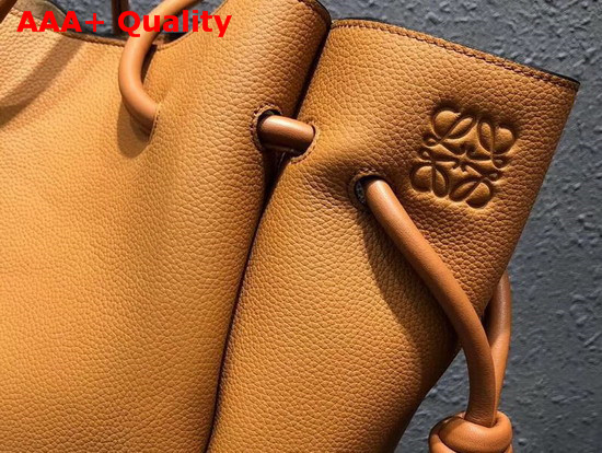 Loewe Flamenco Knot Tote Small Light Caramel Tan Soft Grained Calf Replica