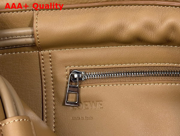 Loewe Flamenco Satchel in Tobacco Suede Calfskin Replica