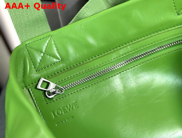 Loewe Fold Shopper in Apple Green Paper Calfskin Replica