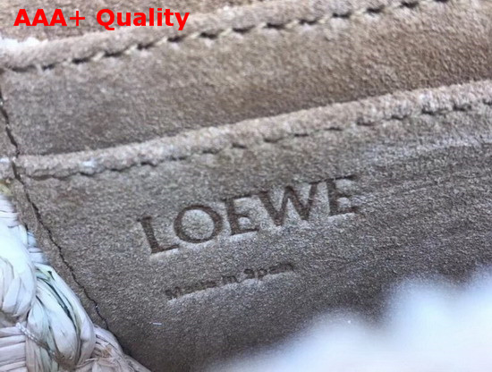 Loewe Gate Mini Bag Tan Soft Calf Leather and Natural Rafia Replica