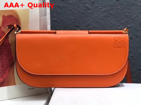 Loewe Gate Pochette Orange Oxblood Smooth Calf Leather Replica