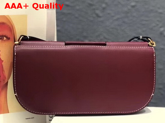 Loewe Gate Pochette Wine Oxblood Smooth Calf Leather Replica