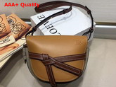 Loewe Gate Small Bag Brown and Grey Soft Natural Calfskin Replica