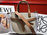 Loewe Gate Top Handle Small Bag Light Oat Soft White Soft Calf Replica