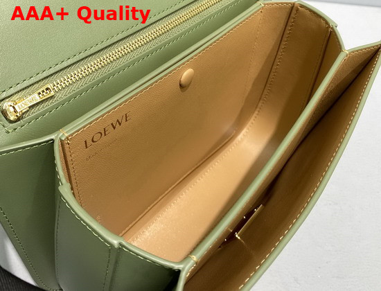 Loewe Goya Bag in Silk Calfskin Avocado Green Replica