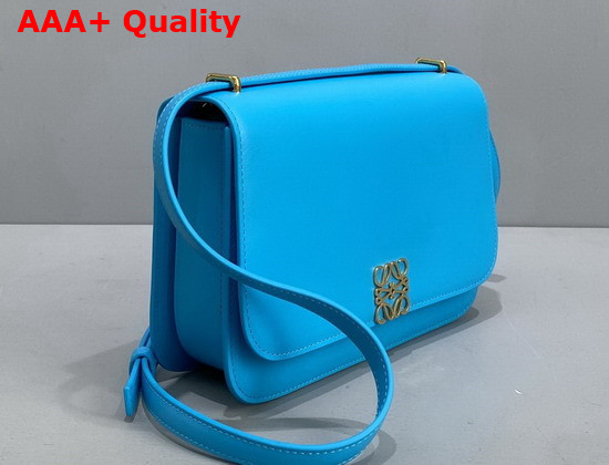 Loewe Goya Bag in Silk Calfskin Cyan Replica