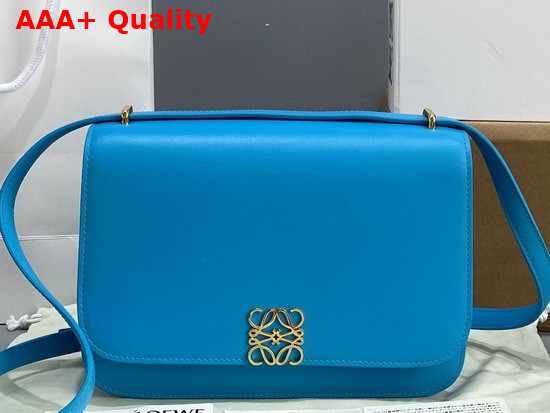 Loewe Goya Bag in Silk Calfskin Cyan Replica