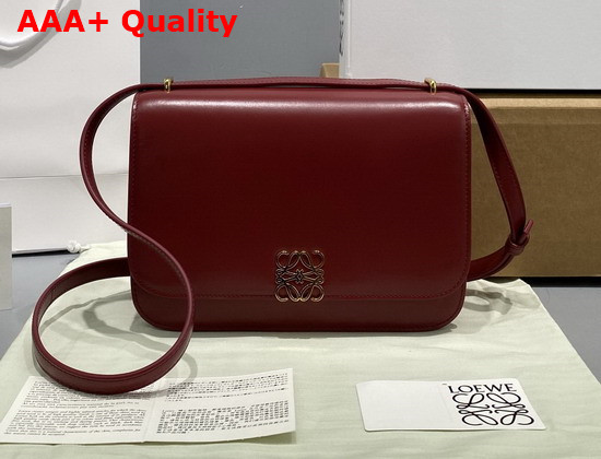 Loewe Goya Bag in Silk Calfskin Deep Red Replica