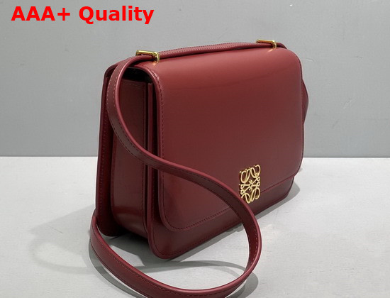 Loewe Goya Bag in Silk Calfskin Deep Red Replica