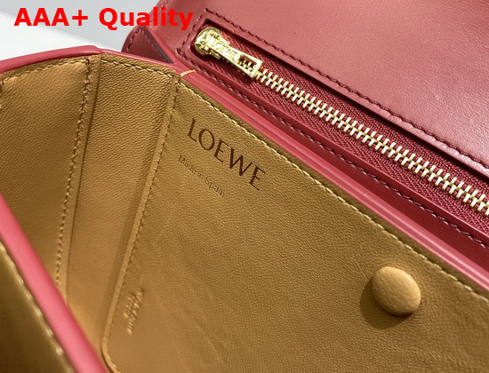 Loewe Goya Bag in Silk Calfskin Deep Red Replica