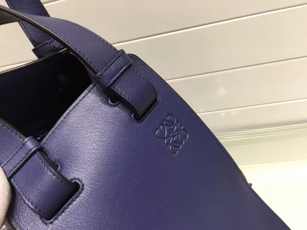 Loewe Hammock Bag Navy Blue Classic Calf for Sale