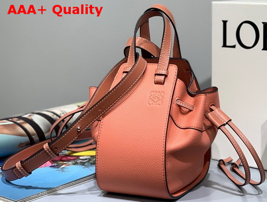 Loewe Hammock Drawstring Mini Bag Orange Soft Grained Calf Replica