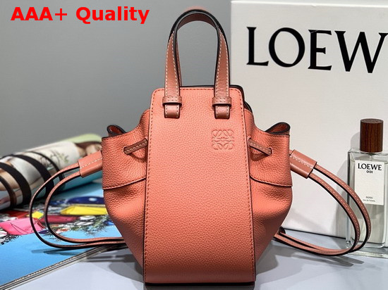 Loewe Hammock Drawstring Mini Bag Orange Soft Grained Calf Replica