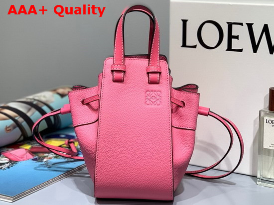 Loewe Hammock Drawstring Mini Bag Pink Soft Grained Calf Replica