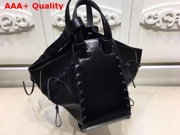 Loewe Hammock Laced Small Bag Black Calfskin Replica