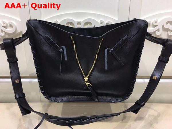 Loewe Hammock Laced Small Bag Black Calfskin Replica