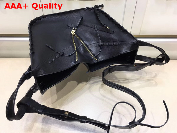 Loewe Hammock Laced Small Bag Black Calfskin Replica