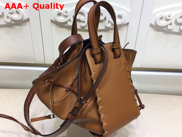 Loewe Hammock Laced Small Bag Tan Calfskin Replica