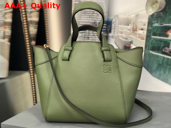 Loewe Hammock Nugget Bag in Avocado Green Nappa Calfskin Replica