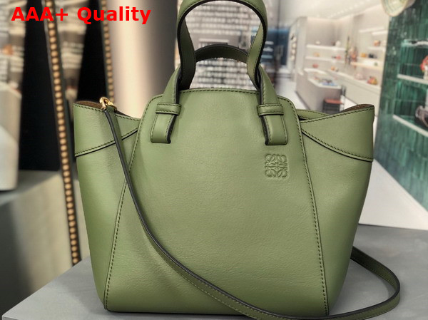 Loewe Hammock Nugget Bag in Avocado Green Nappa Calfskin Replica