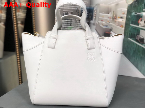 Loewe Hammock Nugget Bag in Soft White Nappa Calfskin Replica