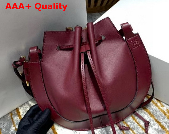 Loewe Horseshoe Bag in Wine Nappa Calf Replica