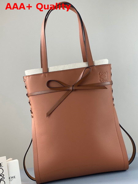 Loewe Ikebana Tote Bag in Tan Calfskin Replica