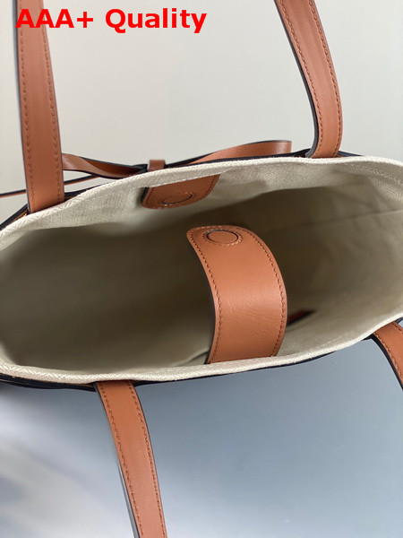 Loewe Ikebana Tote Bag in Tan Calfskin Replica