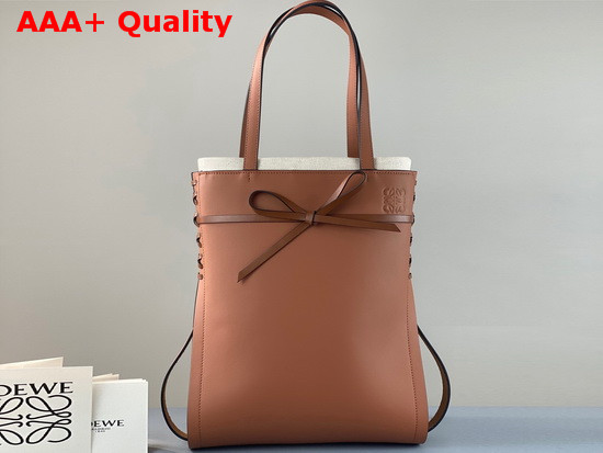 Loewe Ikebana Tote Bag in Tan Calfskin Replica