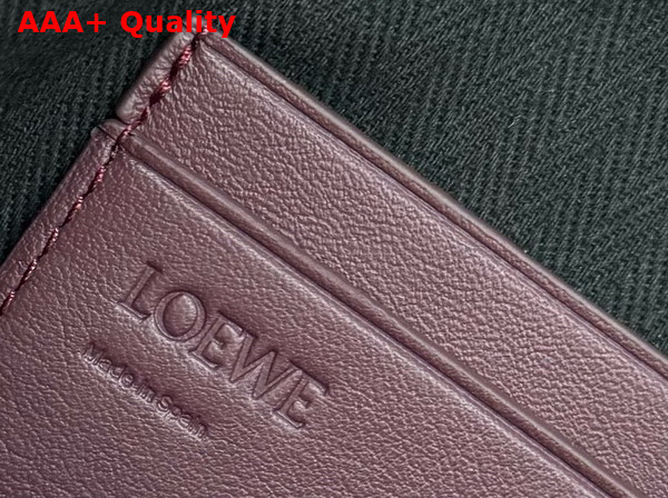 Loewe Knot T Pouch in Shiny Nappa Calfskin Burgundy and Emerald Replica