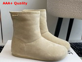 Loewe Lago Boot in Suede and Shearling Medium Concealer Replica