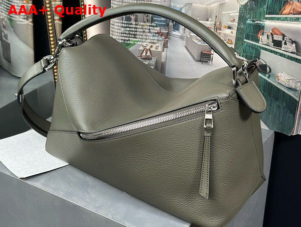 Loewe Large Puzzle Edge Bag in Autumn Green Soft Grained Calfskin Replica